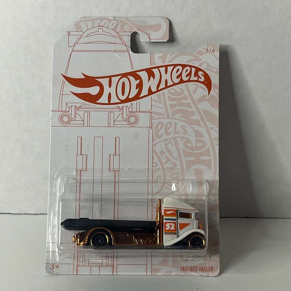 Hot Wheels 2020 Fast-Bed Hauler 52nd Anniversary Pearl & Chrome Series 3/6